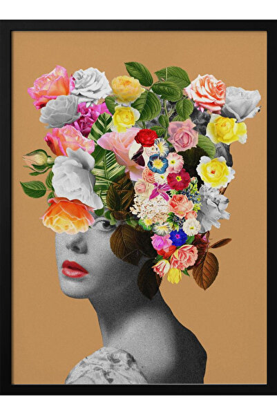 Tablouri Decor Πίνακας σε κορνίζα «Πορτρέτο λουλουδιών» από το Frida Floral S...