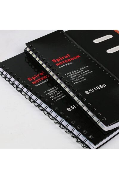 FYNDO A5 Spiral Notebook with 4 Color Dividers – 105 Sheets, Thick 70gsm Paper,Multi-Section Notepad