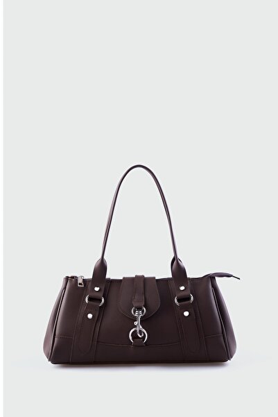 Shule Bags Noa Vintage Baguette Bag Brown