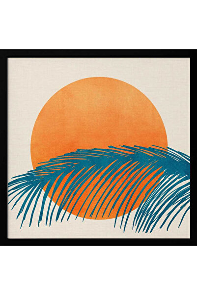 Tablouri Decor Πίνακας σε κορνίζα «Ρετρό τροπικό ηλιοβασίλεμα» του Kristian G...