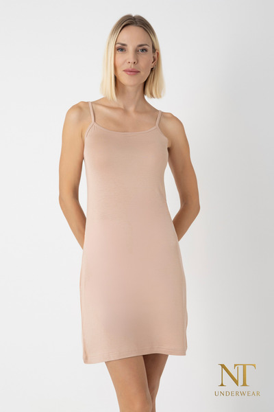 NT Underwear Mini Dress with Bamboo Rope Straps - Dress Lining - Combination