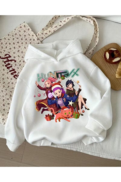 Toum Young KPop Demon Hunters hanorac gros cu 3 fire, dulce