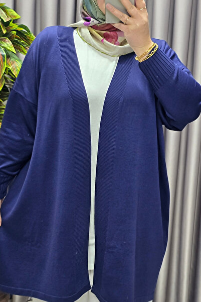 Elmas Tesettür Women's Clothing Plus Size Solid Color Standard Size Cardigan
