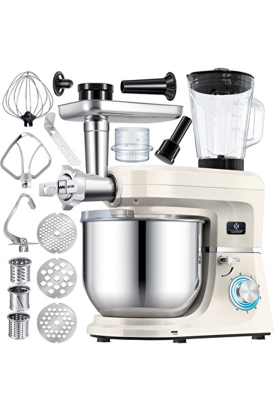 KESSER KESSER® 3 in 1 Food Processor - Cream Kitchen Mixer