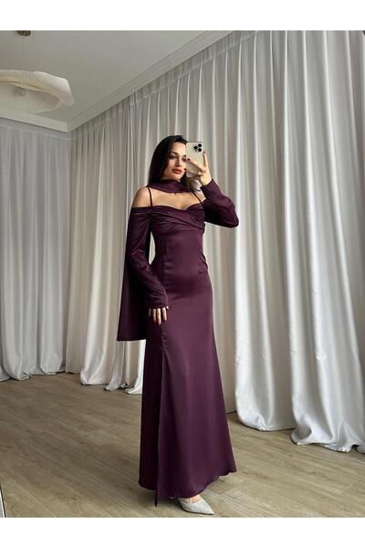 Mooi Butik Olivia Dress 8748 - Plum