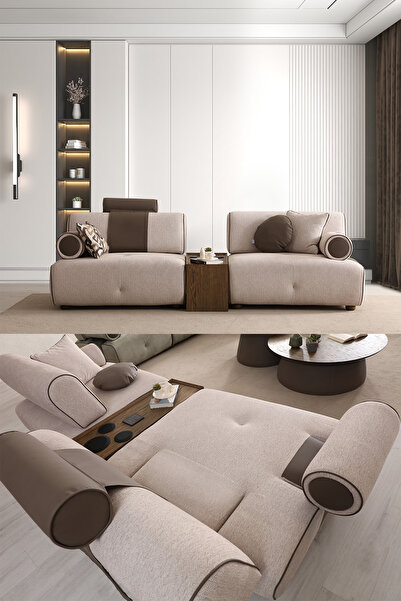 Eymense Molde Üçlü Koltuk Ara Sehpa Modüllü