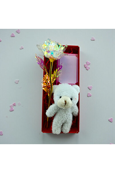 İNCİ sepette Özür hediyesi ayıcık çiçek not Kartı