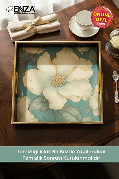 Enza Leyla Tea Coffee Breakfast and Presentation Tray 36 cm