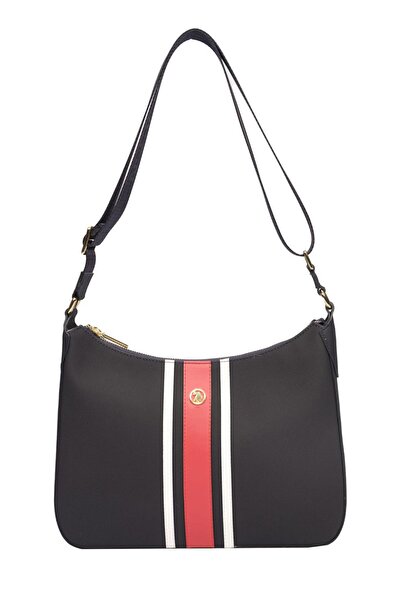 U.S. Polo Assn. Cross Strap Women's Bag Navy Blue-Red-White Us23661