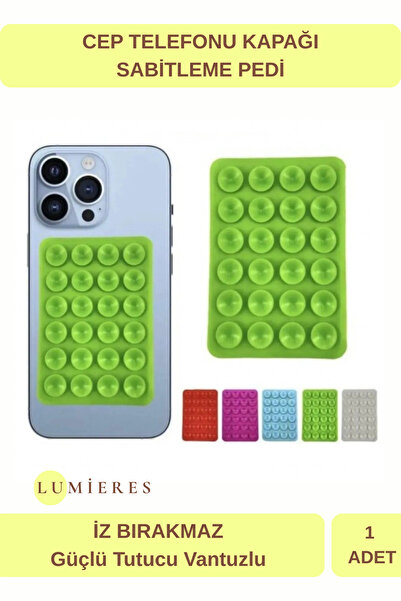 Lumieres وسادة تثبيت خاصة للهواتف المحمولة مع لاصق قوي وشفط قوي