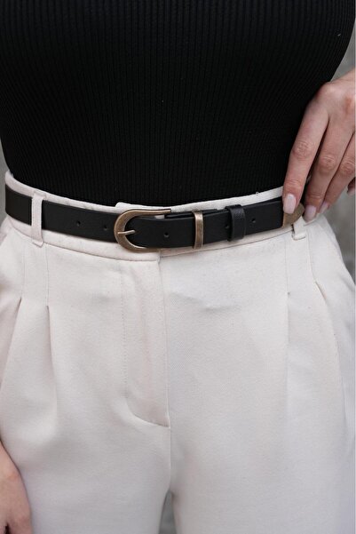 MODAM HİFA Antique Buckle Vintage Style Women's Belt Trouser Belt Dress Belt Shirt Belt Waist Belt