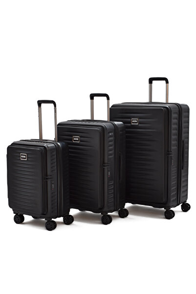 ELATAE Ground Körüklü 3’lü Valiz Seti Büyük - Orta ve Kabin Boy – Ultra Dayan...