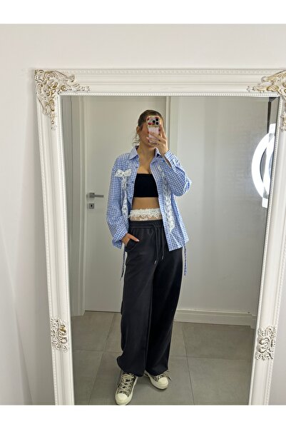 NicoleShop Lace detail sweatpants