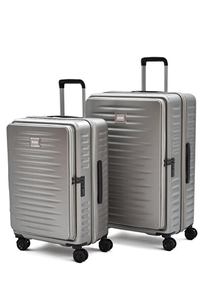 ELATAE Ground Körüklü 2’li Valiz Seti Büyük ve Orta Boy – Ultra Dayanıklı, Ge...