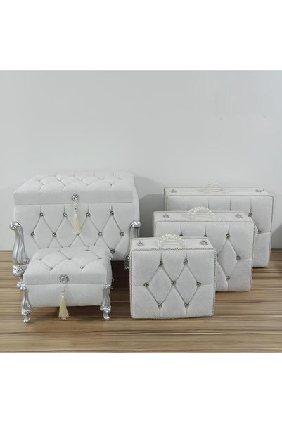 Sonem Çeyiz Trunk Bride Groom Suitcase Bag Engagement Dowry Chest 5-Piece 1204