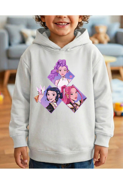 Touz Moda Young Kpop Demon Hunters 3-Thread Thick Sweet Hoodie