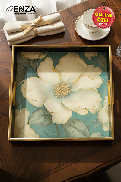 Enza Leyla Tea Coffee Breakfast and Presentation Tray 36 cm