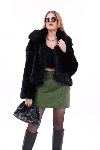 Modayıldızlar Milano Soft Touch oversized Premium Faux παλτό με συνθετική γούνα Νέα σεζόν 2026