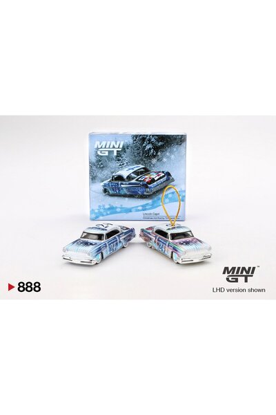 HOT WHEELS Mini GT 1/64 Lincoln Capri Christmas Hot Rod by Tim Sadchikov 2024 Christmas Edition MGT00888