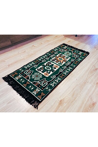 Casa de vis Online Traditional style carpet, cotton with jute, Casa De Vis Online, green, 60 x 120 CM