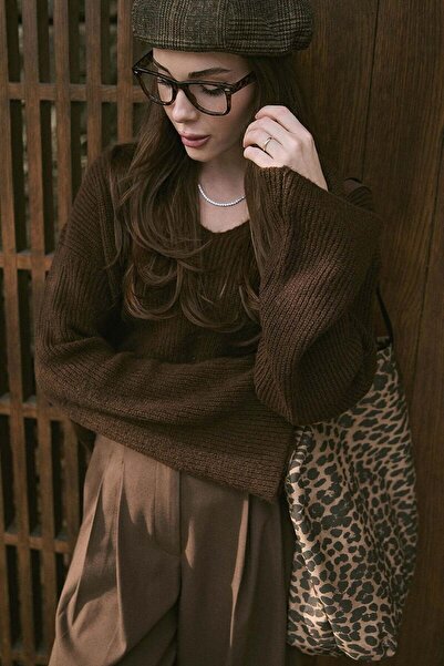 Ceylan Otantik Πλεκτό πουλόβερ με λαιμόκοψη σε σχήμα V