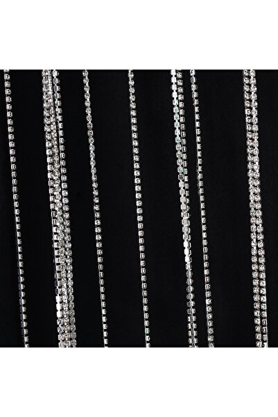 Enchanté Sori LONG DRESS WITH CRYSTAL STRANDS