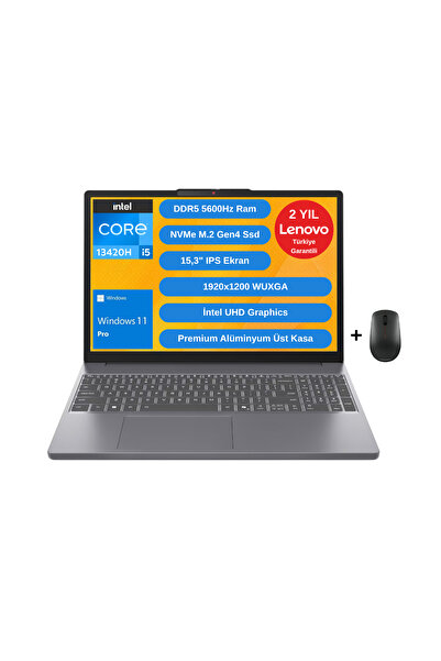 LENOVO IP Slim 3 Intel Core i5 13420H 16GB 512GB SSD 15.3" WUXGA W11P Laptop ...