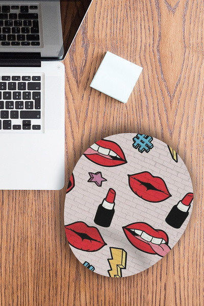 Ormira Konsept وسادة ماوس للشفاه وأحمر الشفاه مطبوع