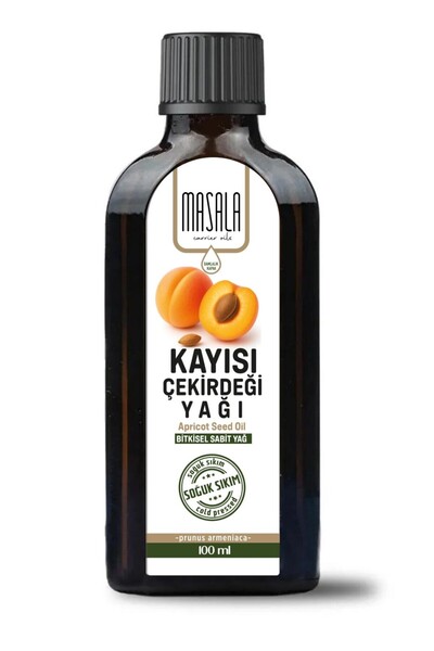 Masala Kayısı Çekirdeği Yağı 100 ml – Saf Soğuk Pres Cam Şişe Üzüm Çekirdeği ...