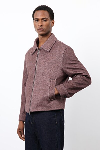 Antioch Burgundy Wool Blend Men's Jacket