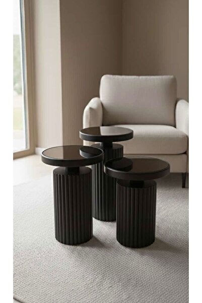 Mobilya Depom MOSS 3'LÜ ZİGON SEHPA