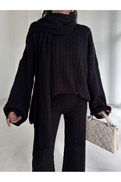 Jose Clothing Women's Hair Knitted Knitwear Set