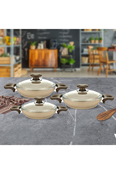 Gülsan Safran Granit 6 Parça Sahan Set