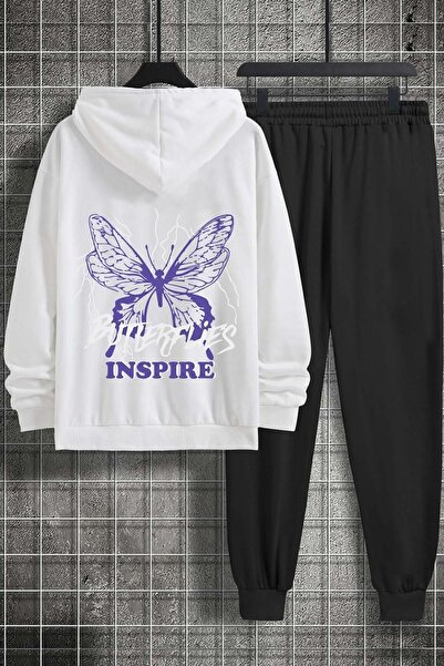 trendypassion Σετ φόρμας Unisex Πεταλούδα & Letter Graphic printed