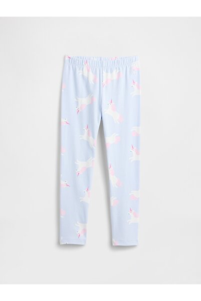 GAP Kız Bebek Açık Mavi Pull-On Stretch Jersey Tayt