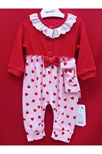BAŞAK ÇOCUK GİYİM 441512 Colorful Heart Jumpsuit 3 Months, 6 Months, 9 Months...