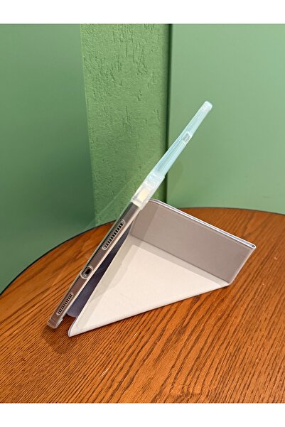 Fibaks iPad 11 A16 2025 10Th Generation 10.9 Case Light Purple Background Artistic Butterfly Pattern Transparent with Pen Compartment