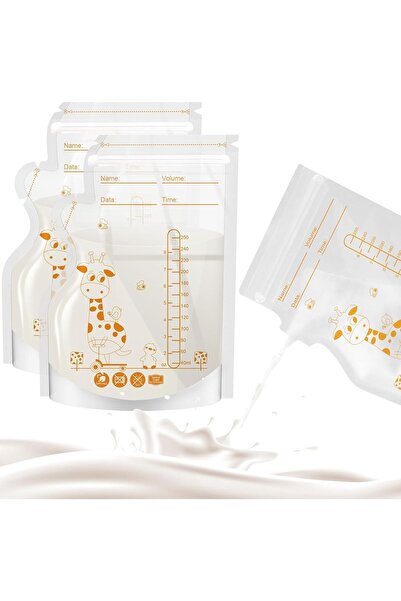 X SPRING أكياس تخزين حليب الثدي، 30 قطعة، 8.5 أونصة، معقمة مسبقًا، خالية من م...