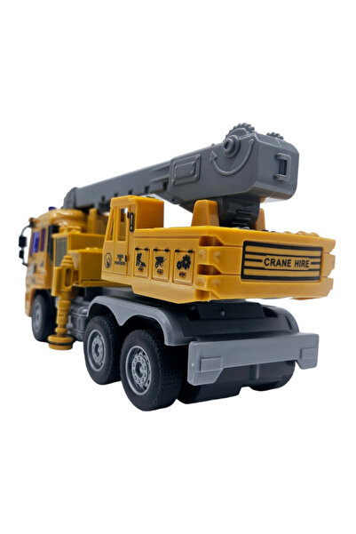 ERGINO Remote Control Crane, 4 Directions, Rotating Arm, 6 Wheels, Lights,