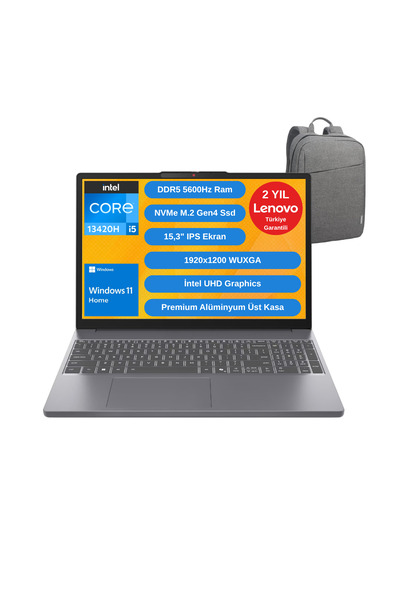 LENOVO IP Slim 3 Intel Core i5 13420H 16GB 1TB SSD 15.3" WUXGA W11H Laptop - ...