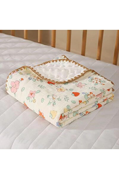 Generic بطانية أطفال ناعمة من القطيفة للمواليد الجدد مع طبقة دعم منقطة، للجنس...