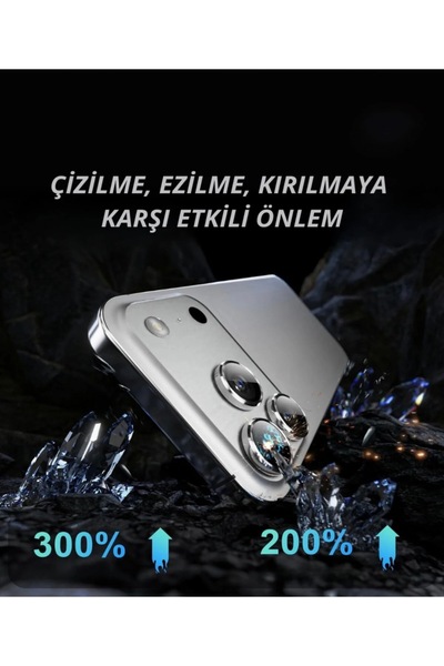 HYPERSOFT iPhone 17 Pro Max/17 Pro Compatible Sapphire Camera Lens Protector with Easy Installation Tool