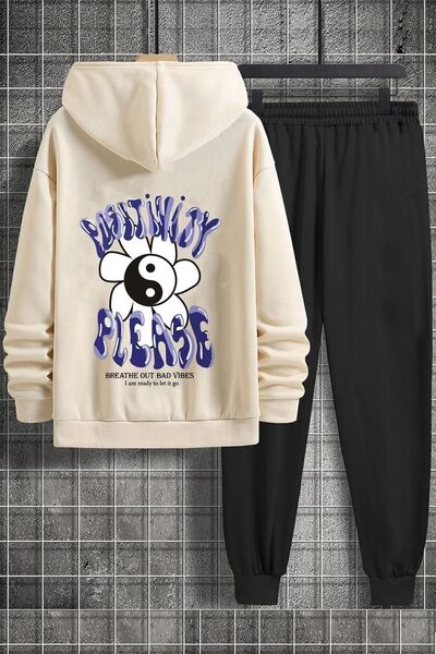 trendypassion Unisex Positivity Printed Tracksuit Set