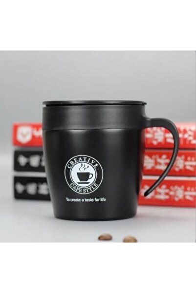 LUXURY Stainless steel coffee mug with handle / 304 stainless steel insulated mug (rust resistant)