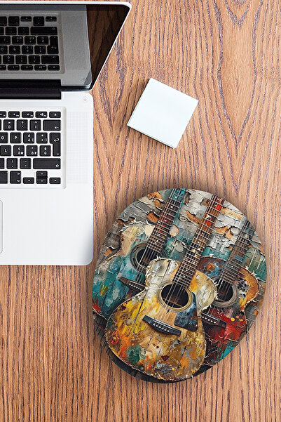 Ormira Konsept Colorful Guitar Printed Mouse Pad