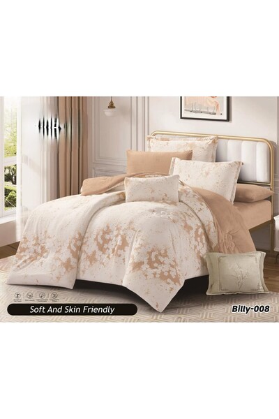 LUXURY Two winter blankets in velvet and soft fur with an elegant design, 240x260