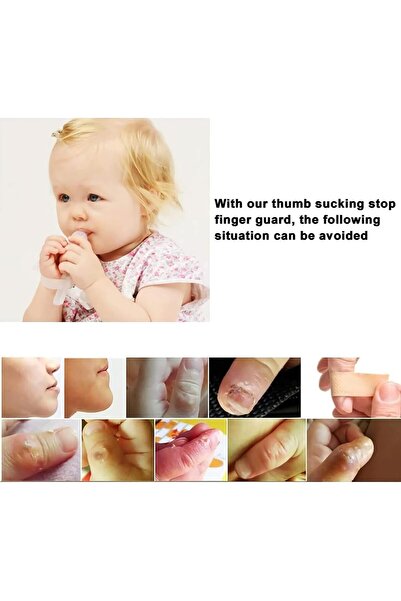 JOYZZZ Baby Thumb Protector Adjustable Silicone Thumb Guard for Ages 1-5 (Transparent)