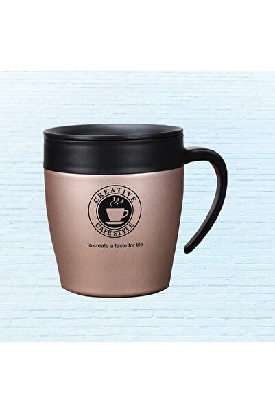 LUXURY Stainless steel coffee mug with handle / 304 stainless steel insulated mug (rust resistant)