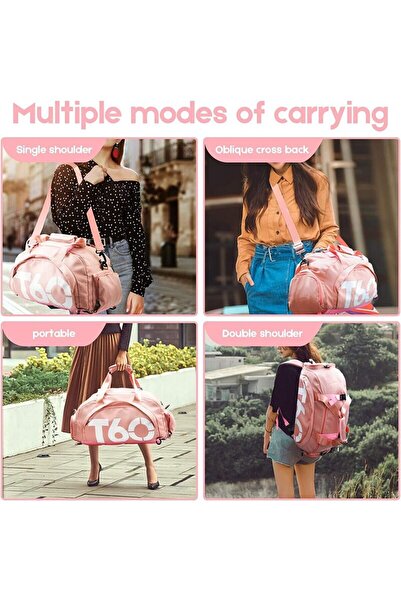 Sport Multifunctional Bag with Shoe Compartment, 45x23x25 cm, Waterproof