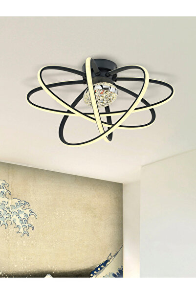 IŞILAY AYDINLATMA Seher Antresit Toplu 4'lü Plafonyer (3renk Işık) Modern Led...